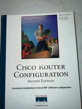 Cisco Router Configuration Book - White & Teal Spine